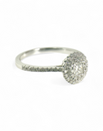 Anillo Solitario Diamante Princess Doble Halo