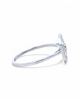 Anillo Solitario Diamante Halo Art Deco Oro 18K