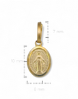 Medalla Virgen de los Rayos Oro 18K