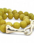 Collar OPIA Jade amarillo con broche gancho