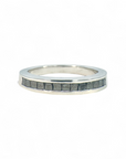 Anillo Cintillo Diamantes negros platino