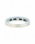 Anillo Cintillo Diamantes negros platino