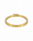 Anillo Solitario Zafiro Carré y brillantes