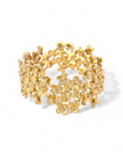 Esclava Plata 925 bañada en oro ajustable angosta