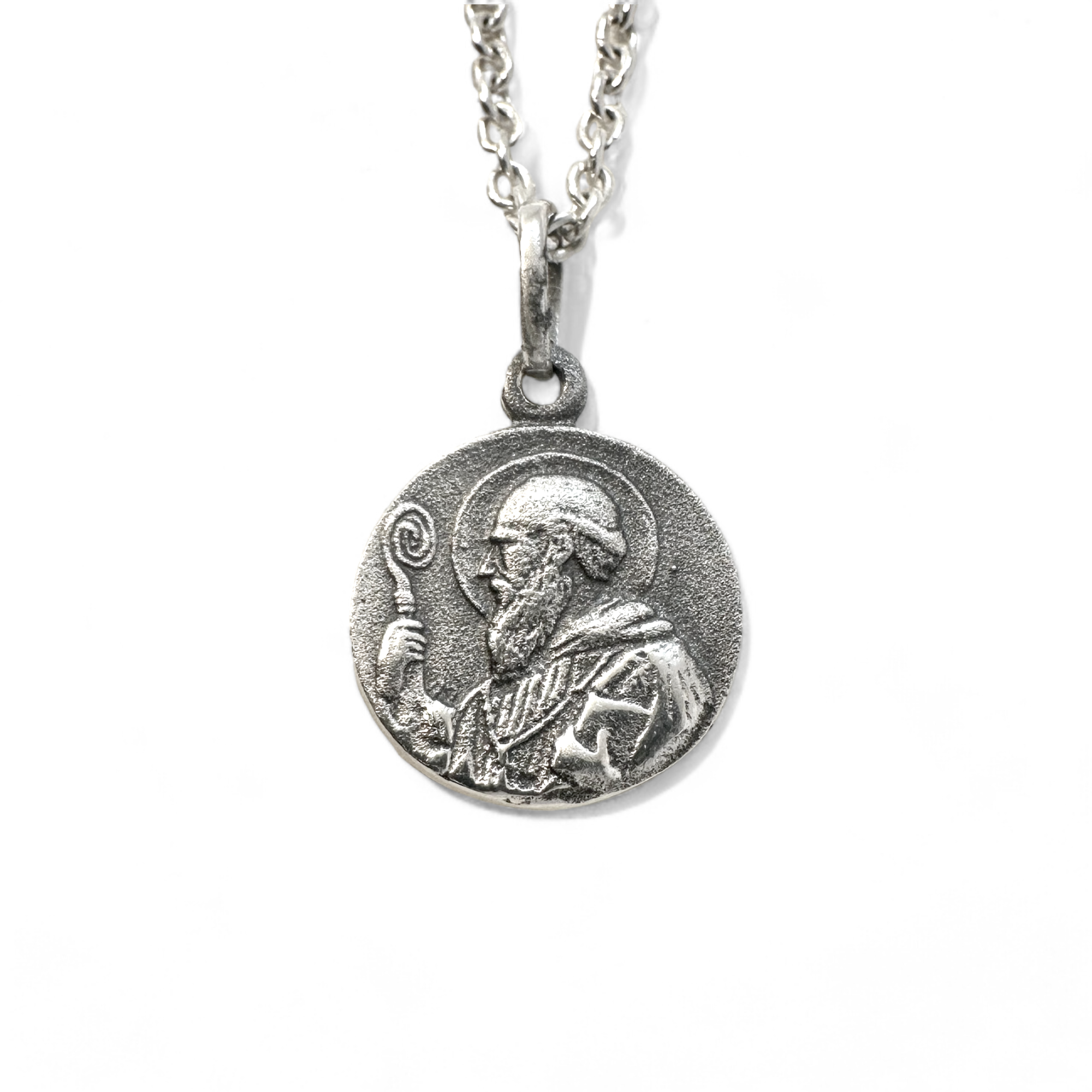 Medalla San Benito Plata 925