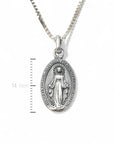 Medalla Virgen de los Rayos Plata 925 14 mm