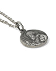 Escapulario de Plata Envejecida San Benito Plata (14 mm)