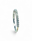 Anillo Cintillo Diamante Lab Bisel ruleteado