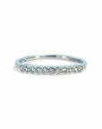 Anillo Cintillo Diamante Lab Bisel ruleteado