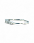 Anillo Cintillo Diamante Lab Bisel ruleteado