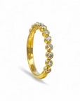 Anillo Cintillo Diamante Lab Bisel 0,03 ct