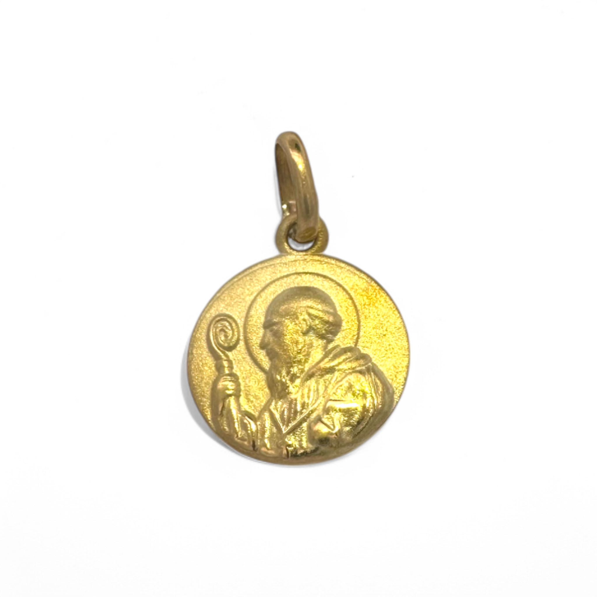 Medalla San Benito Oro 18K (1,4 Cm / 1 Gr)