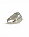 Anillo sello de plata 925 con imagen de la Virgen Orando de Sophia Schneider Joyas, ideal para regalo religioso.