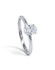 Anillo solitario Sophia Schneider Joyas de platino 950 con diamante de laboratorio corte oval de 0,70 quilates