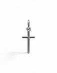 Colgante cruz de plata 925 de Sophia Schneider Joyas, 7x14 mm, diseño minimalista.