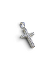 Colgante de cruz Sophia Schneider Joyas en plata 925 con diamantes de 0,05 ct, diseño elegante de 12x18 mm.