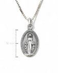 Medalla Virgen de los Rayos Plata - 12 mm