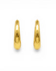 Sophia Schneider Joyas 18K gold hoop earrings, 16mm, smooth volume, rounded lines, classic design for daily wear.