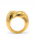 Sophia Schneider Joyas chunky gold-plated sterling silver braided ring, size 11.