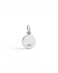 Sophia Schneider Joyas 8mm silver guardian angel medal, customizable engraving on the back.