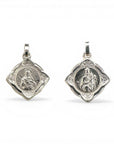 Sophia Schneider Joyas silver scapular medal, 25x25 mm, featuring a detailed religious image.