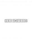 Sophia Schneider Joyas sterling silver band ring with 0.5 ctw lab diamonds.