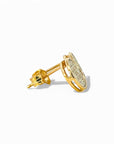 Aros stud diamantes forma circular oro 10K