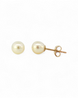 Aros Perlitas 5 mm en oro 10K