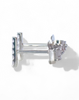 Aros Barritas Diamantes en grifa