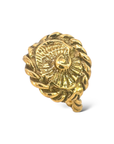 Anillo OPIA espiral con trenza