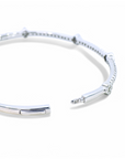 Esclava oval Diamantes y Flores