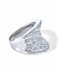 Anillo Diseño Diamantes corte brillante y baguettes 1,4 Ct