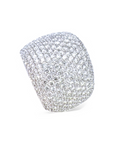 Anillo Diseño Diamantes 4,1 Ct corte brillantes pavé