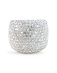 Anillo Diseño Diamantes 4,1 Ct corte brillantes pavé
