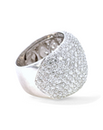 Anillo Diseño Diamantes 4,1 Ct corte brillantes pavé