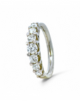 Anillo Cintillo Diamantes en degradé 0,75 Ct