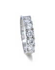 Anillo Quintillo Diamantes corte brillante 0,90 ct total