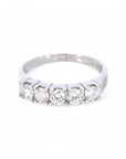 Anillo Quintillo Diamantes corte brillante 0,90 ct total