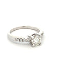 A pedido - Anillo Diamante Brillante en Grifa 0,60 ct y brillantes en argolla