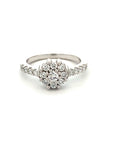 Anillo Diamante Brillantes en Grifa Halo
