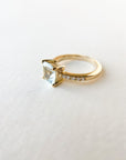 A pedido - Anillo Aguamarina Cushion en Grifa