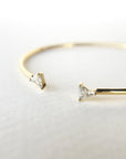 A pedido - Esclava Abierta Diamantes Trilliant 5x5mm Grifa