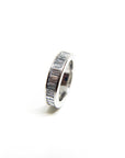 A pedido - Anillo Sinfín Baguette en Riel 3,5 x 2,5 mm