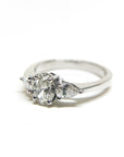 A pedido - Anillo Tricillo Oval y Gotas en Grifa (0,50 y 0,18 ct)