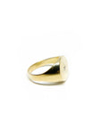 A pedido - Anillo Sello Brillante en Bisel 0,02 ct