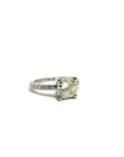 A pedido - Anillo Diamante Cushion Amarillo en Grifa 1,73 Ct y brillantes en argolla