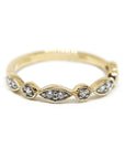 A pedido - Anillo Cintillo Brillantes en Bisel Eye
