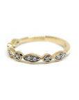 A pedido - Anillo Cintillo Brillantes en Bisel Eye