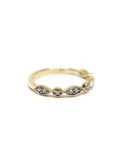 A pedido - Anillo Cintillo Brillantes en Bisel Eye