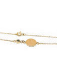 A pedido - Pulsera Medalla y Piedra Nacimiento Bisel